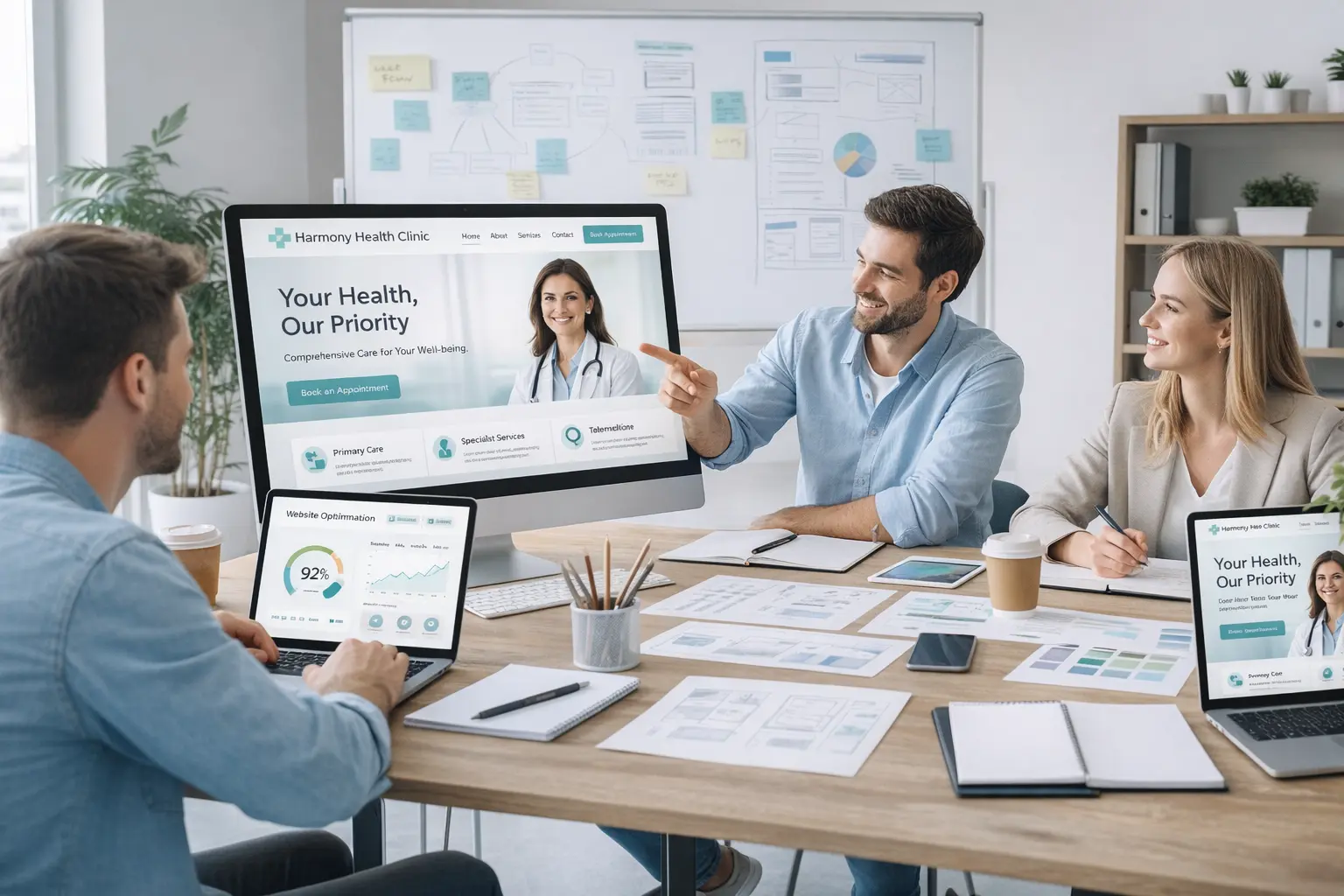 Healthcare website redesign agency helping clinics improve SEO and conversions