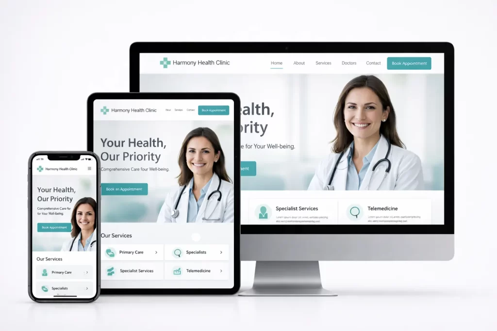 Mobile-first healthcare website redesign for better patient experience