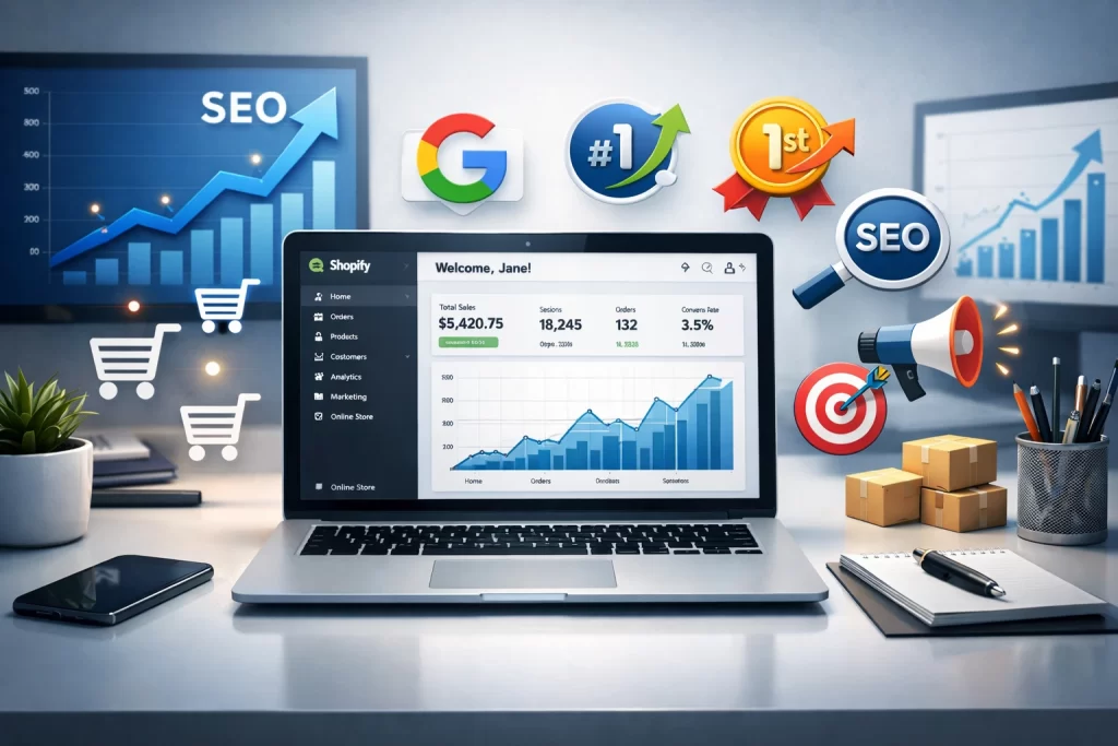 shopify seo services to increase ecommerce store sales