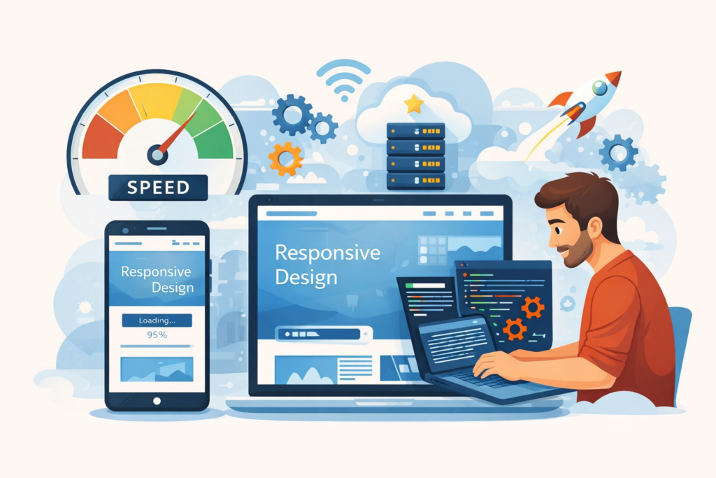 website speed optimization improving page load performance