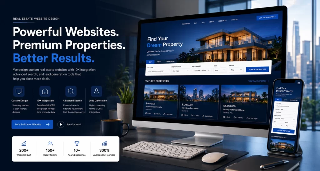 real estate website design